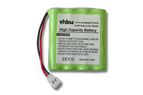 Batterie NI-MH 700mAh 4.8V pour PHILIPS remplace H-AAA600, BATT-02170
