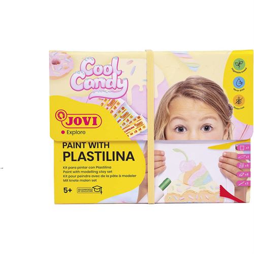Kit peinture pour pâte à modeler Jovi cool candy couleurs pastel