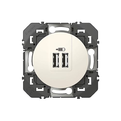 Non Communiqué Blanc Legrand - Double Prise Usb-A 2,4A 12W À Composer - Dooxie