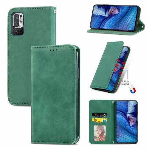 MPFRANCE Housse pour Xiaomi Redmi Note 10 5G Vert [Velours]
