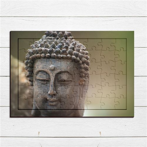 Puzzle en bois 48 Pièces Fabulous - Gros Plan Bouddha de Bronze
