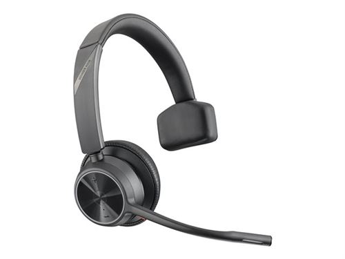 Poly Voyager 4300 UC Series 4310 - Micro-casque - sur-oreille - Bluetooth - sans fil - USB-A - certifié Zoom