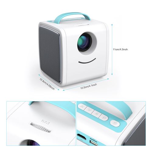 9 02 Sur Video Projecteur Enfant Excelvan Q2 Cadeau Noel 1080p Ciel Bleu Clair Videoprojecteurs Home Cinema Achat Prix Fnac