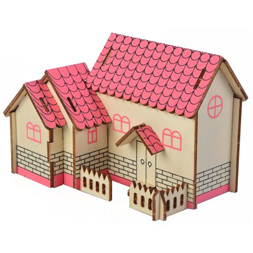 Puzzle 3D 20 pièces - Purple Cabin