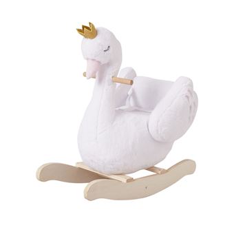 Cygne A Bascule Bebe Blanc Tu Vertbaudet Jouets A Bascule En Bois Achat Prix Fnac