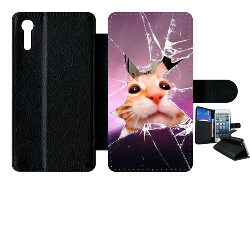 Etui À Rabat Sony Xperia Xz Hamster Vitre Brise