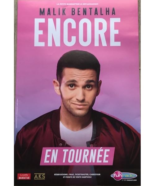 Malik BENTHALA - En tournée - AFFICHE État correct - N/A reconditionné disponible sur Fnac