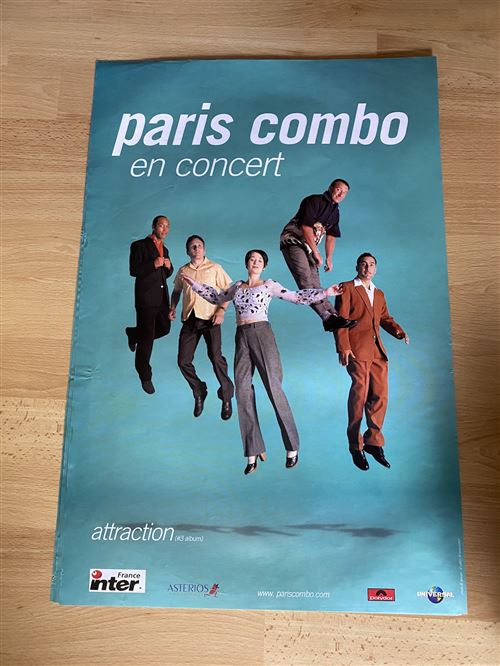 Paris Combo - En Concert - Attraction - 40x60cm - Affiche