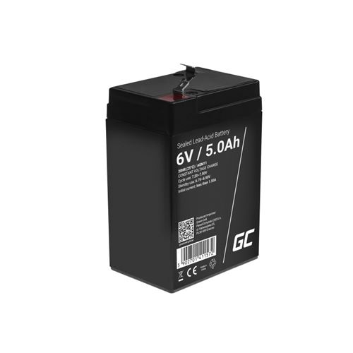 Green Cell AGM Batterie au plomb 6V 5Ah