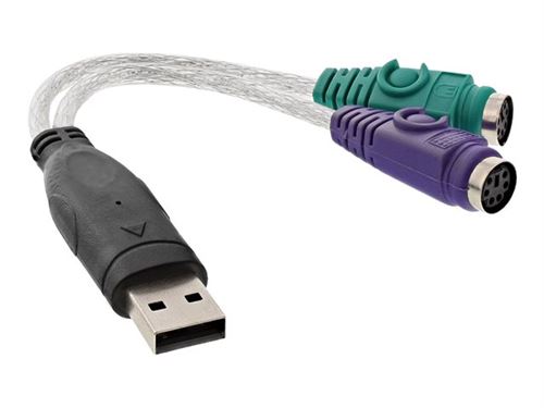 Intos Electronic Ag Inline Usb->Ps/2 Converter - Adaptateur Clavier/Souris - Usb - Image 2