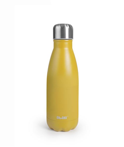Non Communiqué Jaune Ibili 758435P Bouteille Isotherme Double Paroi 350 Ml Mango