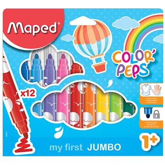 Maped my first Feutre COLOR'PEPS JUMBO, étui carton de 12