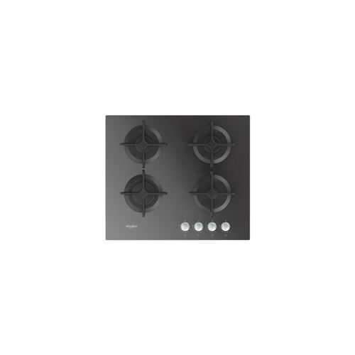 Whirlpool GOR 616/MR FR - Table de cuisson au gaz - 4 plaques de cuisson - Niche - largeur : 56 cm - profondeur : 49 cm - miroir