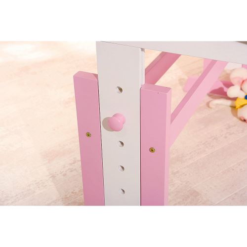 Paris Prix - Bureau Enfant Pupitre study 109cm Rose