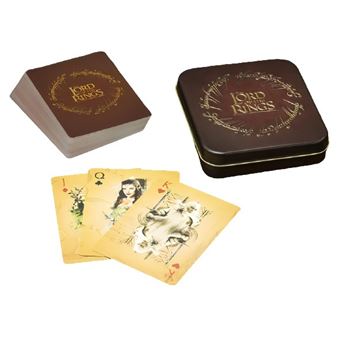 Paladone cartes à jouer Lord of the Ringsmarron/beige 56-part