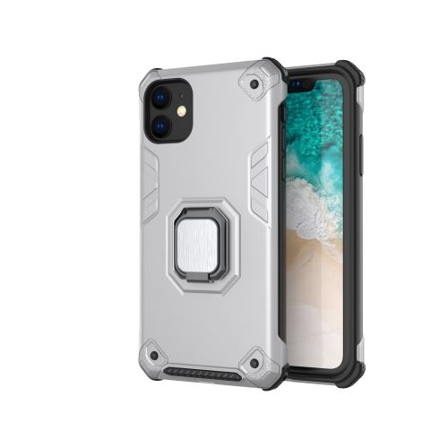 Coque TPU antichoc avec support magnétique pour Apple iPhone 11 Pro 5.8 - Argent
