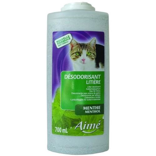 Meilleurs prix pour AIME Desodorisant pour litiere menthe 700ml - Pour chat