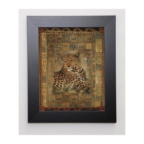 HEFFERAN Image encadrée Leopard 31x37 cm Multicolore