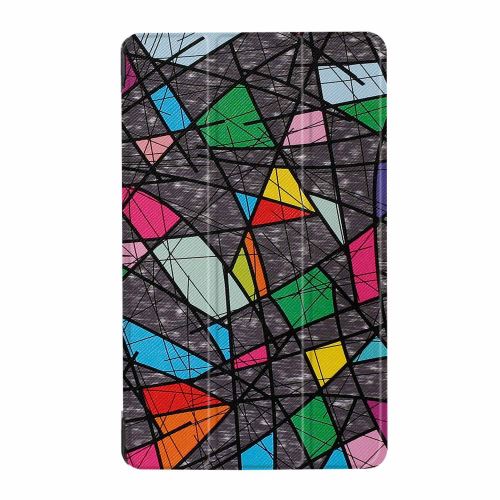 Étui de protection tri-pliée pour Lenovo Tab4 8 Plus TB-8704F/N Fenêtre
