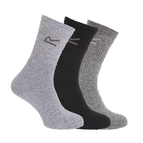 Regatta - Chaussettes (lot de 3 paires) - Homme (Taille unique) (Gris marne) - UTRG786