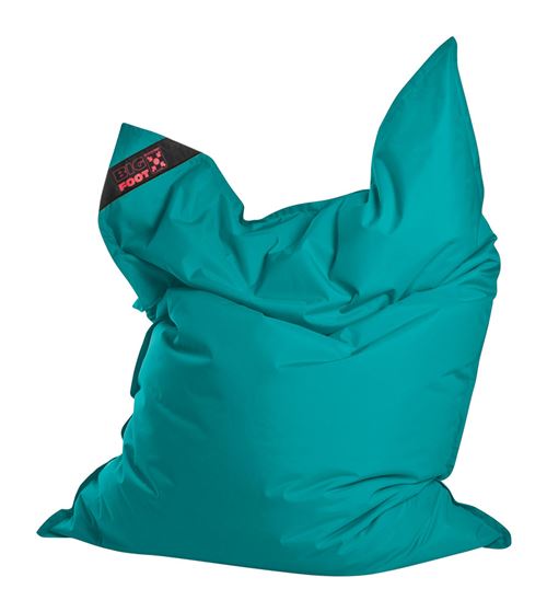 Coussin géant Big Foot bleu petrole