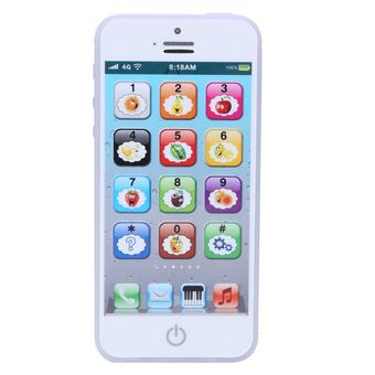 Téléphone simulé pour enfant éducatif jouet pour apprentissage Blanc -  Autre jeux éducatifs et électroniques - Achat & prix