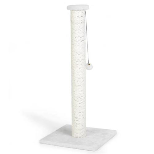 Beeztees Poteau A Griffer Pour Chats Serpa 40 X 90 Cm Blanc Paniers Et Mobilier Pour Chat Achat Prix Fnac