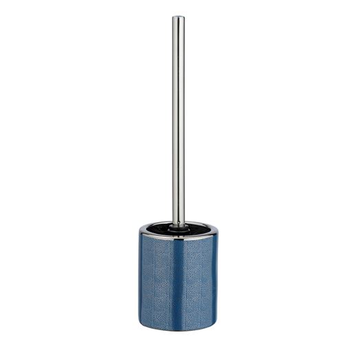 Brosse WC design Nuria - Bleu et argent