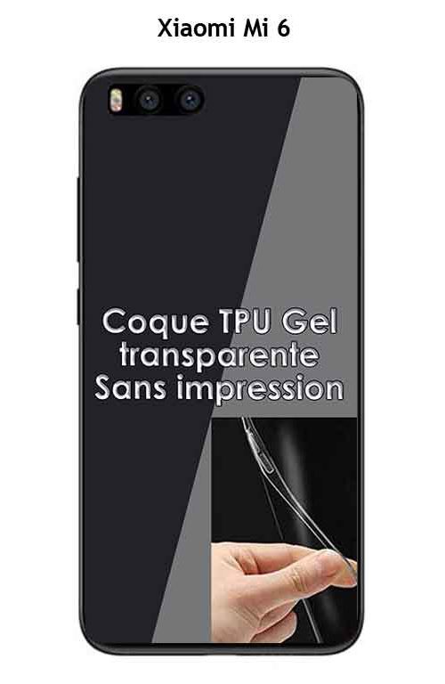 Onozo - Coque Xiaomi Mi 6 Transparente (TPU Gel souple)