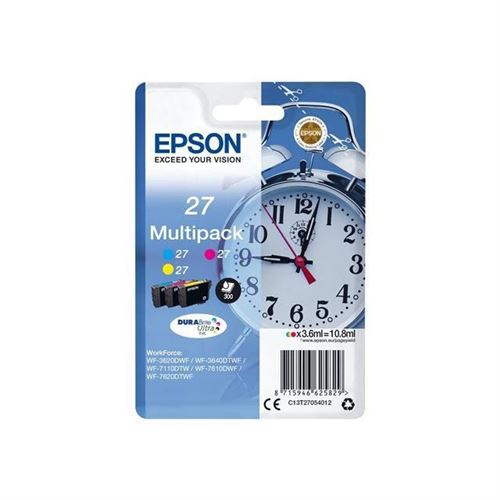 Epson 27 Multi-Pack - pack de 3 - jaune, cyan, magenta - originale - cartouche d'encre
