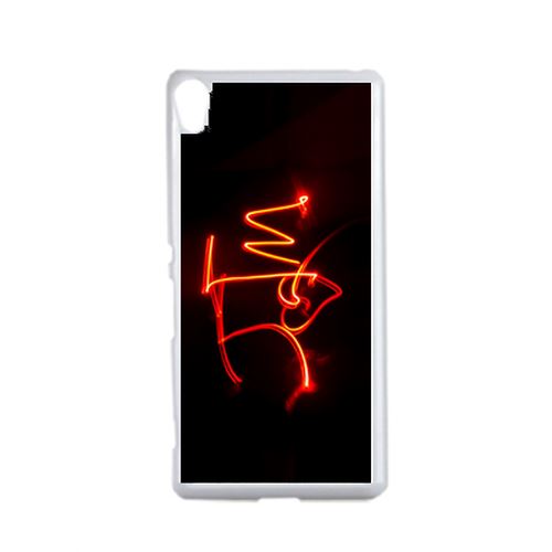 Coque Jtm Coeur Love Feu Compatible Sony Xperia Performance Transparent