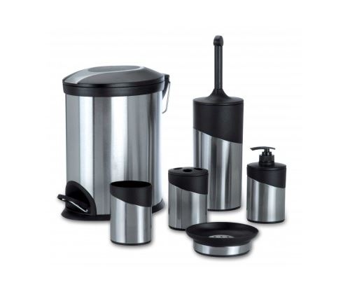 Bathroom Solutions Ensemble de salle de bain 6 pcs Acier inoxydable