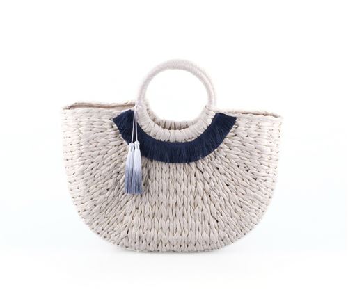 Sac Demi-Lune TULUM - TAMPICO en Paille