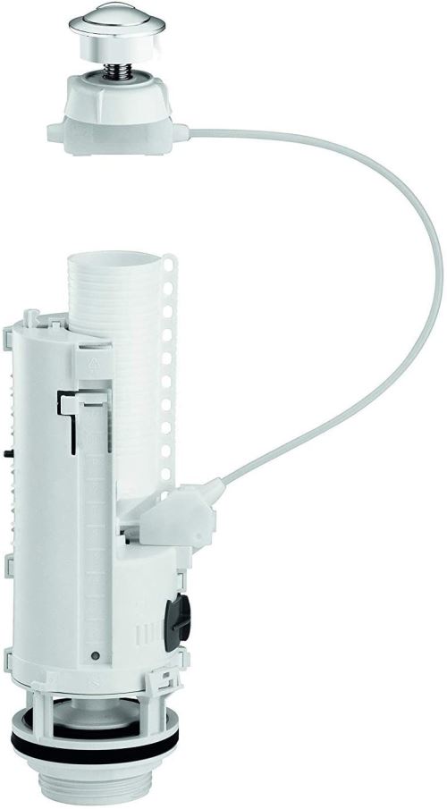 Chasse d'eau SIAMP 32500210 3,7 cm environ, avec câble Optima 50/470 mm et sortie 5 cm environ, blanc