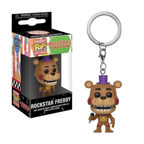 Porte-clés - Five Nights At Freddy's - Pizza Sim Pop Rockstar Freddy