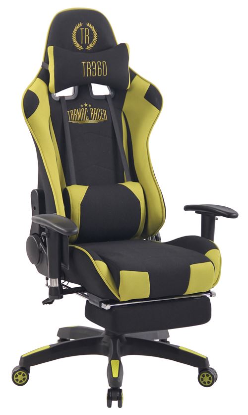 Fauteuil de Bureau Turbo XFM Tissu , Noir / Vert