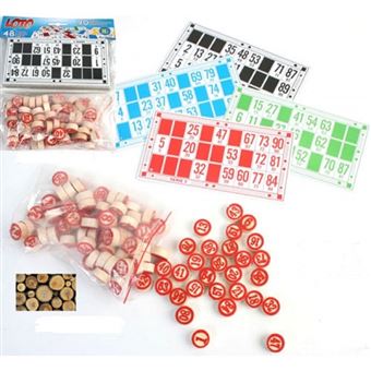 Jeu De Loto En Bois 48 Cartes 90 Pions Jeu De Societe Jeu De Cartes Achat Prix Fnac
