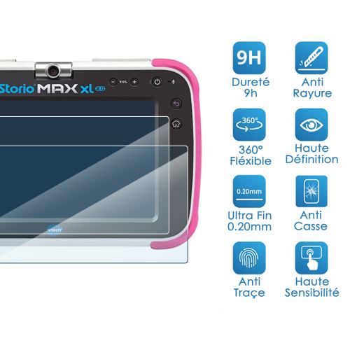 Protections d'écran pour tablette PC savvies Protection Ecran Compatible  avec Vtech Storio Max XL 2.0 (18 Pièces) - Film 63389 - Cdiscount  Informatique
