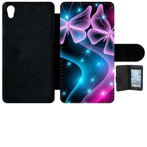 Etui À Rabat Sony Xperia Z4 Papillons Roses