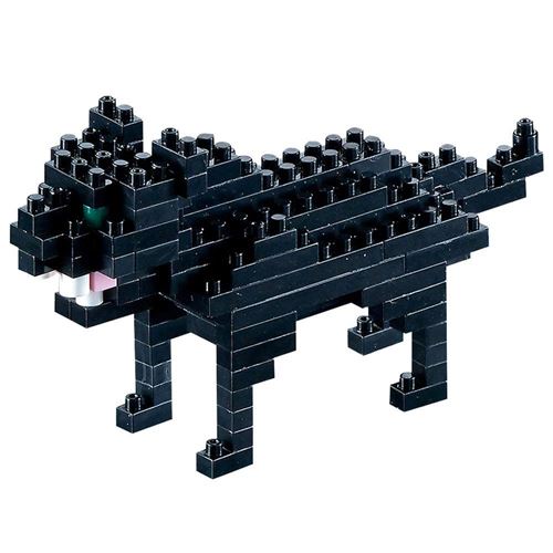 Brixies - 410076 - Jeu de construction 3D-Motif - Noir panthère