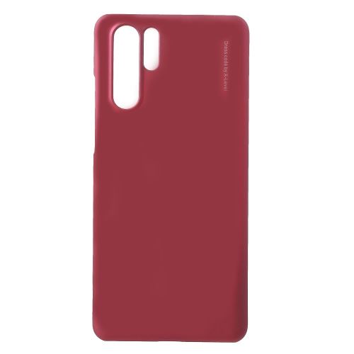 Coque en TPU givré dur rouge vin pour votre Huawei P30 Pro
