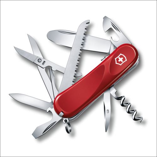 Victorinox Junior 03 Rouge 2.3913.SKE - Couteau Suisse de Poche 85 mm - 15 Fonctions