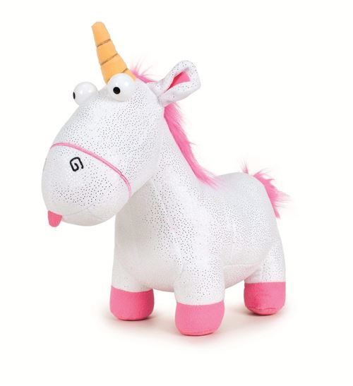 Peluche Gru 3, Mon préféré Villano - Licorne Fluffy avec paillettes 25 Cm - 760016659