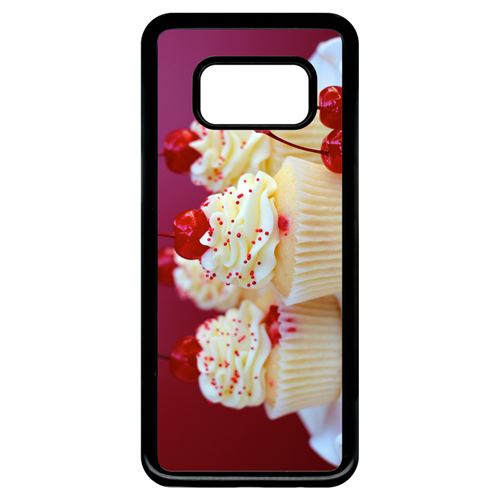 Coque samsung galaxy s8 cupcakes cerise amande