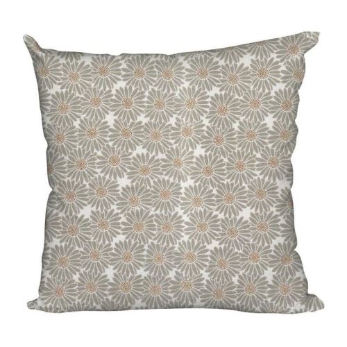 O'CBO Coussin déhoussable Paquerettes 42x42cm Beige