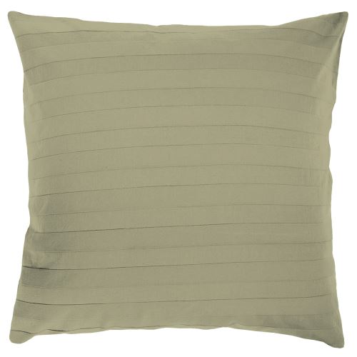 Taie d'oreiller Bernie Stonewashed kaki 80 x 80 cm Vivaraise