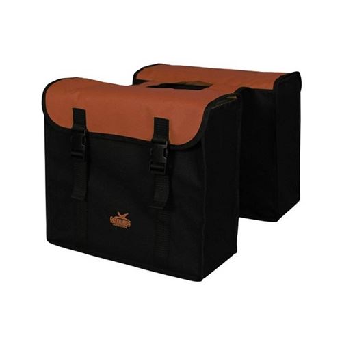 Greenlands sacoche double 34 litres noir/rouge