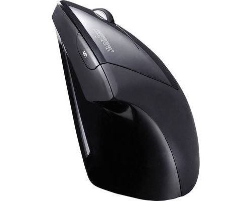 Perixx Perimice-713 - Souris Verticale - Pour Droitiers - Optique - 5 Boutons - Sans Fil - 2.4 Ghz - Récepteur Sans Fil Usb - Noir