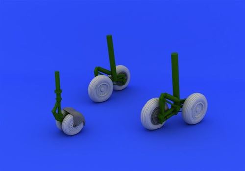 Roues MiG-31 - BRASSIN 1/48 pour maquette AMK - EDUARD