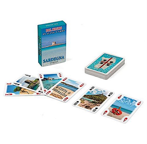 Dal Negro mini jeu de cartes Sardaigne 8 x 5 cm bleu 55 pièces